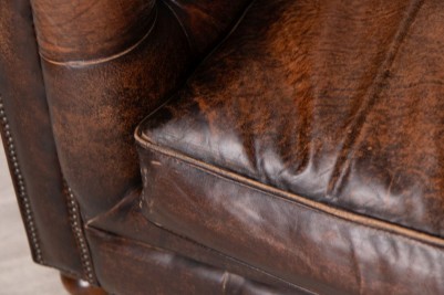 Brown Chesterfield Seat Cushion